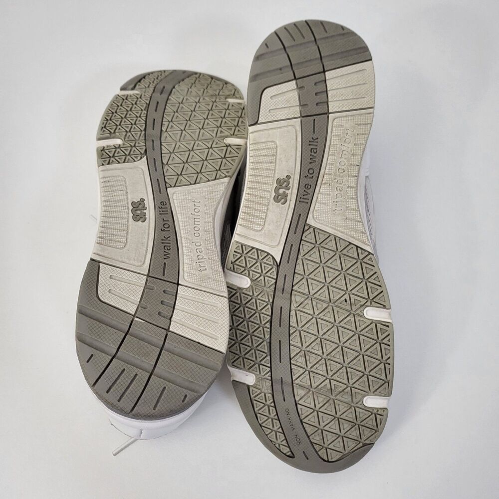 SAS Tour Sneakers Womens 9 S Narrow Width N Gray White Leather Mesh Comfort - Picture 9 of 9